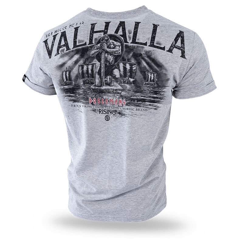 Front black T-shirt for men Until Valhalla